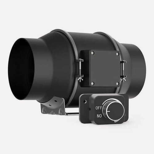 Изображение товара Вытяжной-приточный канальный вентилятор с димером 100мм до 360 кубов для вентиляции