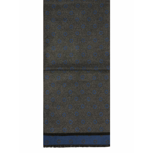 фото Шарф labbra, натуральный шелк, 180х30 см, серый