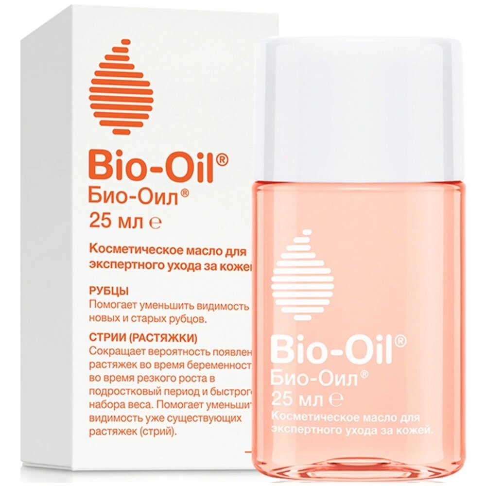 Масло косметическое Bio-Oil от шрамов, растяжек, неровного тона, 25 мл (461000001)