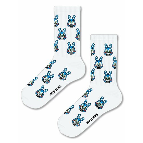 Носки MySocks, размер 36-43, белый fnaf f five nights at freddys anime ab diamond painting mosaic embroidery cross stitch kit 5d full drill rhinestone handmade