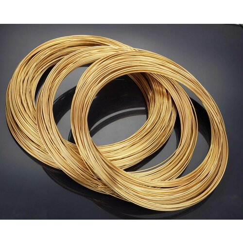 Латунная проволока Л63 диаметр 45 мм в бухте 2м мягкая для пайки и сварки для рукоделия 1236₽