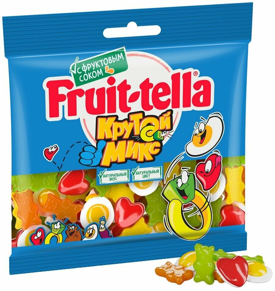 Мармелад Fruit-tella жевательный Крутой микс 150г х 2шт