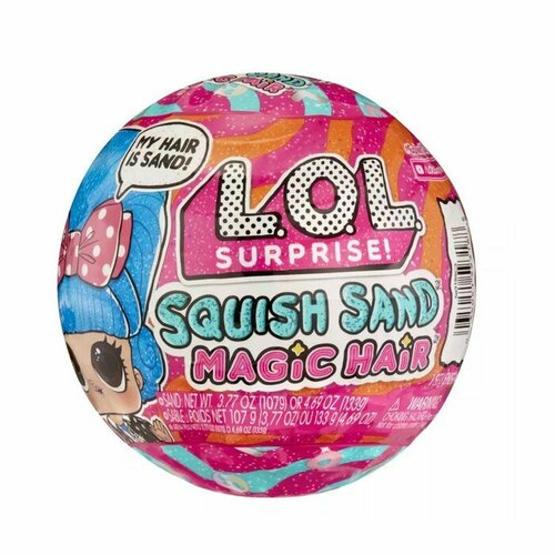 MGA Entertainment Кукла в шаре Squish Magic Hair, с аксессуарами, L.O.L. Surprise! ларс лол 9