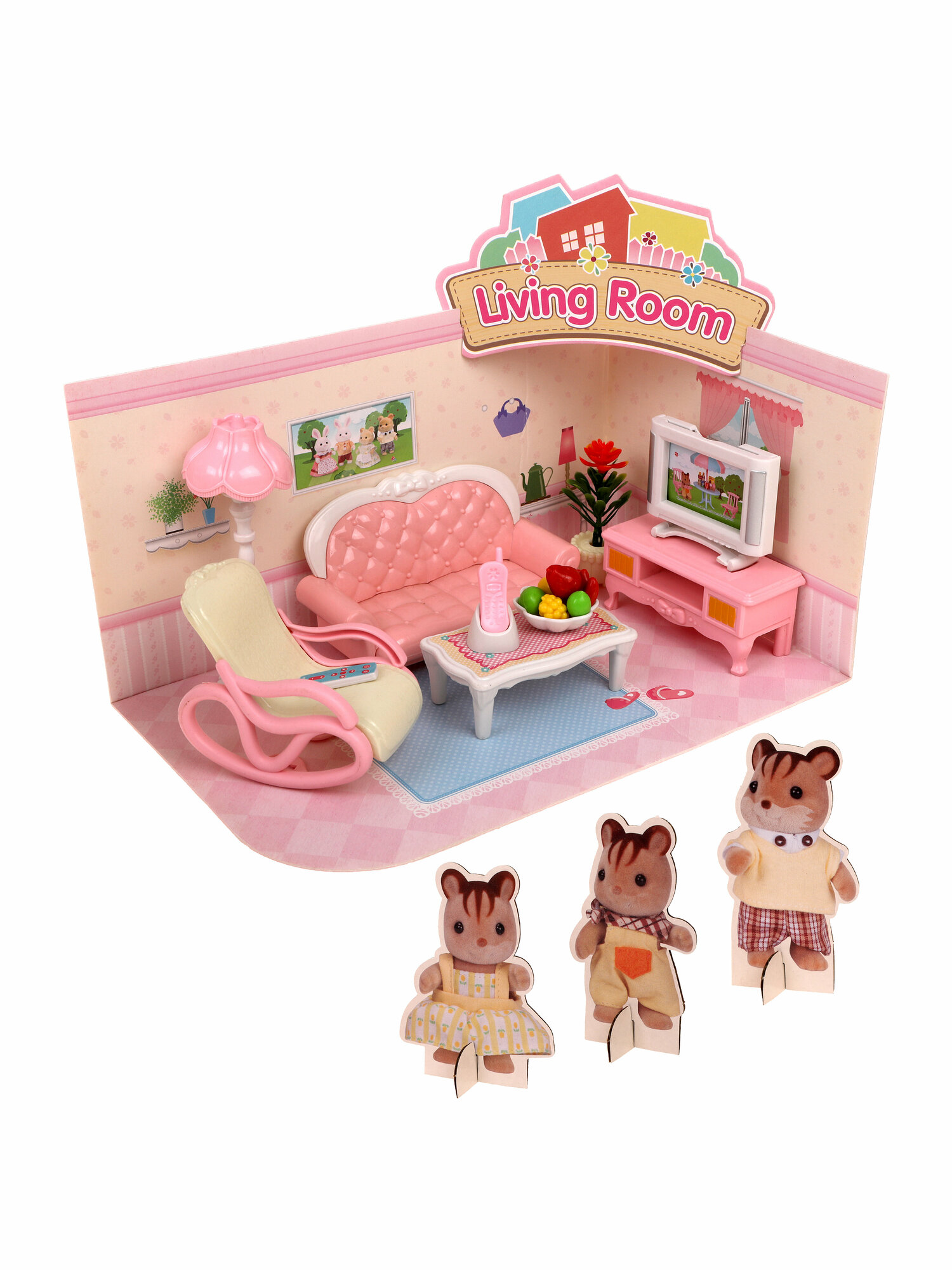 Мебель для куклы Гостиная 22 предметов Наша игрушка