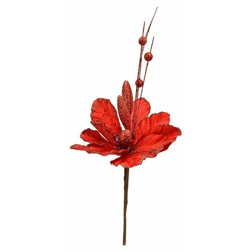 Декорация Цветок красный, 40 см