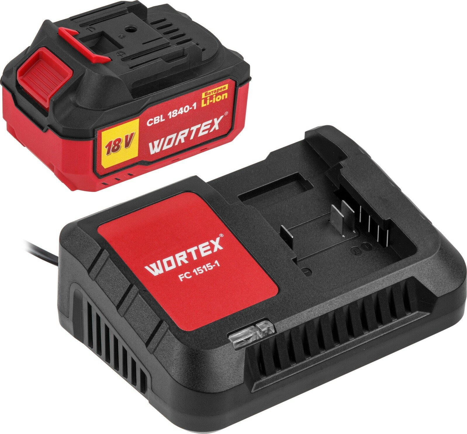 Набор аккумулятор Wortex 4 А*ч и зарядное устройство 1х2 А ALL1 (1329412)