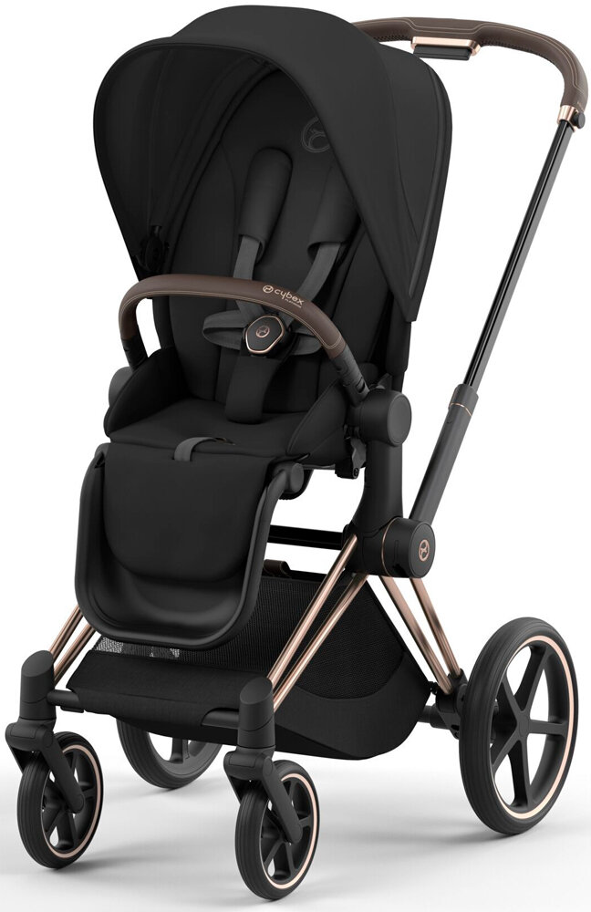 Cybex Priam IV (Sepia Black на шасси IV Rosegold)