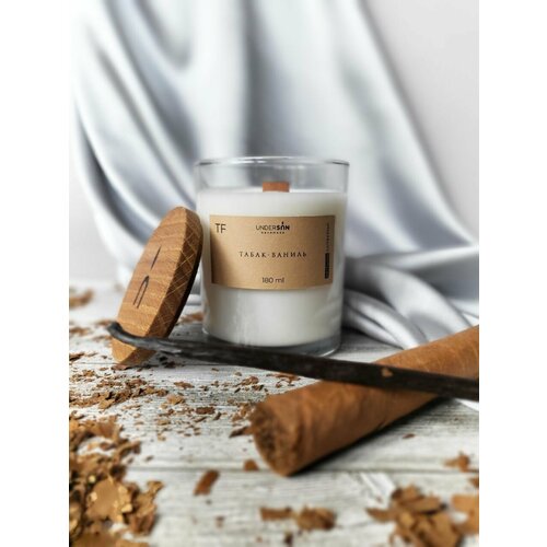 Свеча ароматическая в стекле TF Табак и ваниль 180ml, UNDERSUN