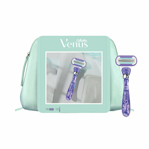 Подарочный набор VENUS Swirl Бритва с 1 смен кассетой косметичка 1867611 1586₽