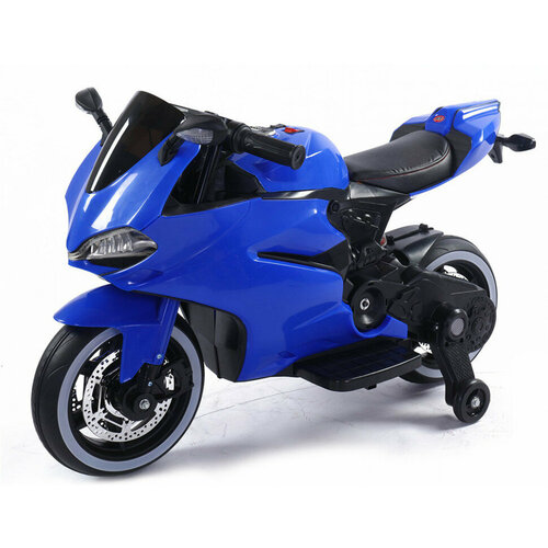 Детский электромотоцикл Ducati Blue 12V - FT-1628-BLUE электромобили квадроциклы и мотоциклы futai детский электромотоцикл ducati blue 12v ft 1628 blue