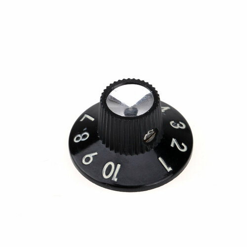 фото Ручка потенциометра musiclily mx1574bk, fender style, дюймовая, чёрная