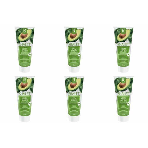 Shalet Крем для рук Увлажняющий Авокадо, 75 мл, 6 шт.