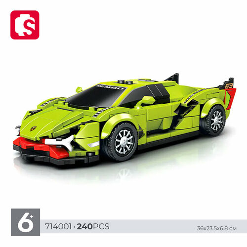Конструктор SEMBO Famous Car / модель Lamborghini Sian FKP 37, инерционная / 240 дет.