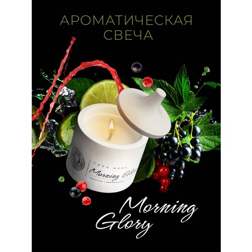 Ароматная свеча в цилиндрическом гипсовом подсвечнике 