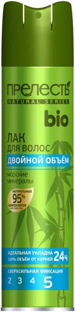 Лак для волос Прелесть Био с морскими минералами 250мл Аэрозоль Новомосковск - фото №7