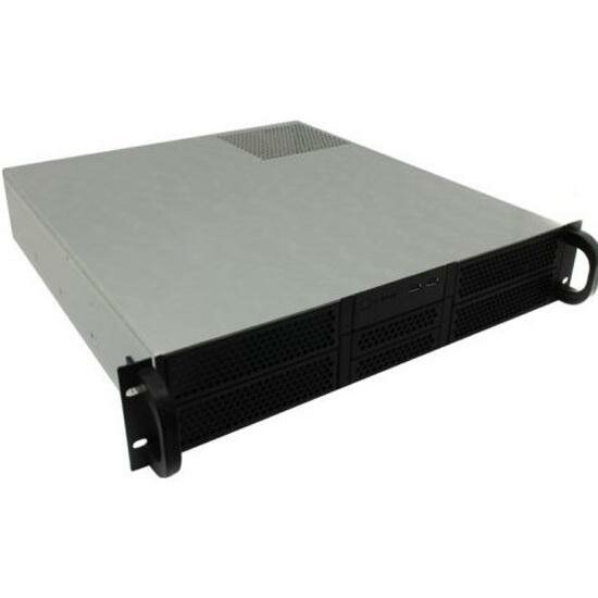 Корпус Procase 2U server case,4x5.25+2HDD, черный, без блока питания(2U,2U-redundant), глубина 650мм, EATX 12"x13", панель вентиляторов 4*80х25 PWM [RE204-D4H2-FE-65]