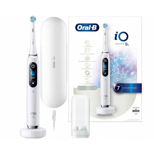 Электрическая зубная щетка Oral B iO Series 9 White Alabaster, белый