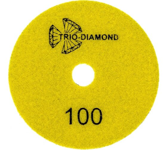 Алмазный гибкий шлифовальный круг NEW LINE Черепашка 100 мм № 100 (сухая шлифовка) Trio-Diamond 339010