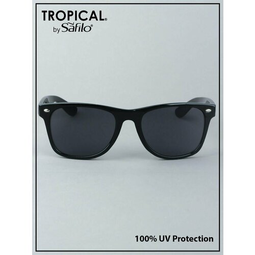 фото Солнцезащитные очки tropical by safilo mulberry, оправа: пластик, с защитой от уф, для мужчин, черный