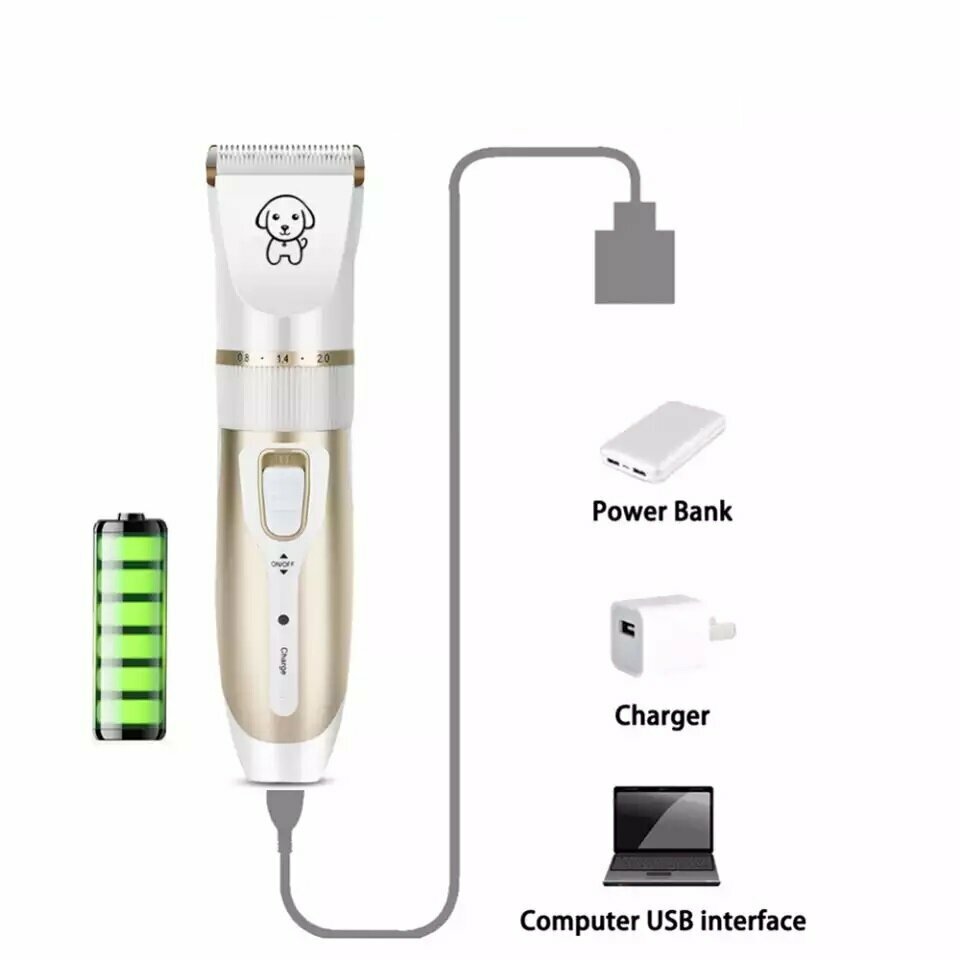 Машинка для стрижки домашних животных, набор - фотография № 4