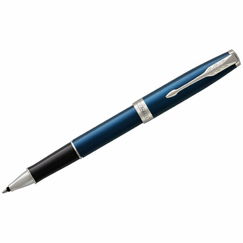 parker ручка роллер sonnet core t526 1931511 1 шт Ручка-роллер Parker «Sonnet Subtle Blue СT», черная, 0.8мм, подарочная упаковка