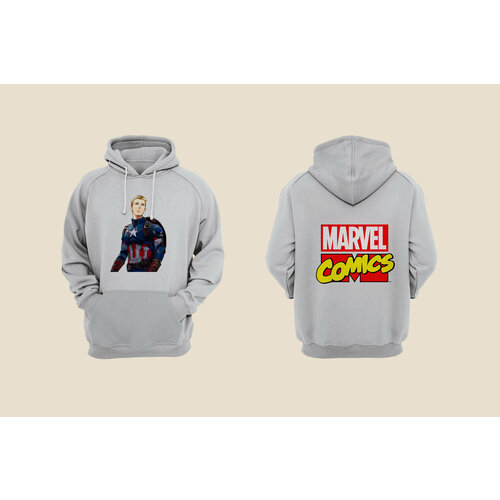 Худи NAKAMA, размер 52, серый