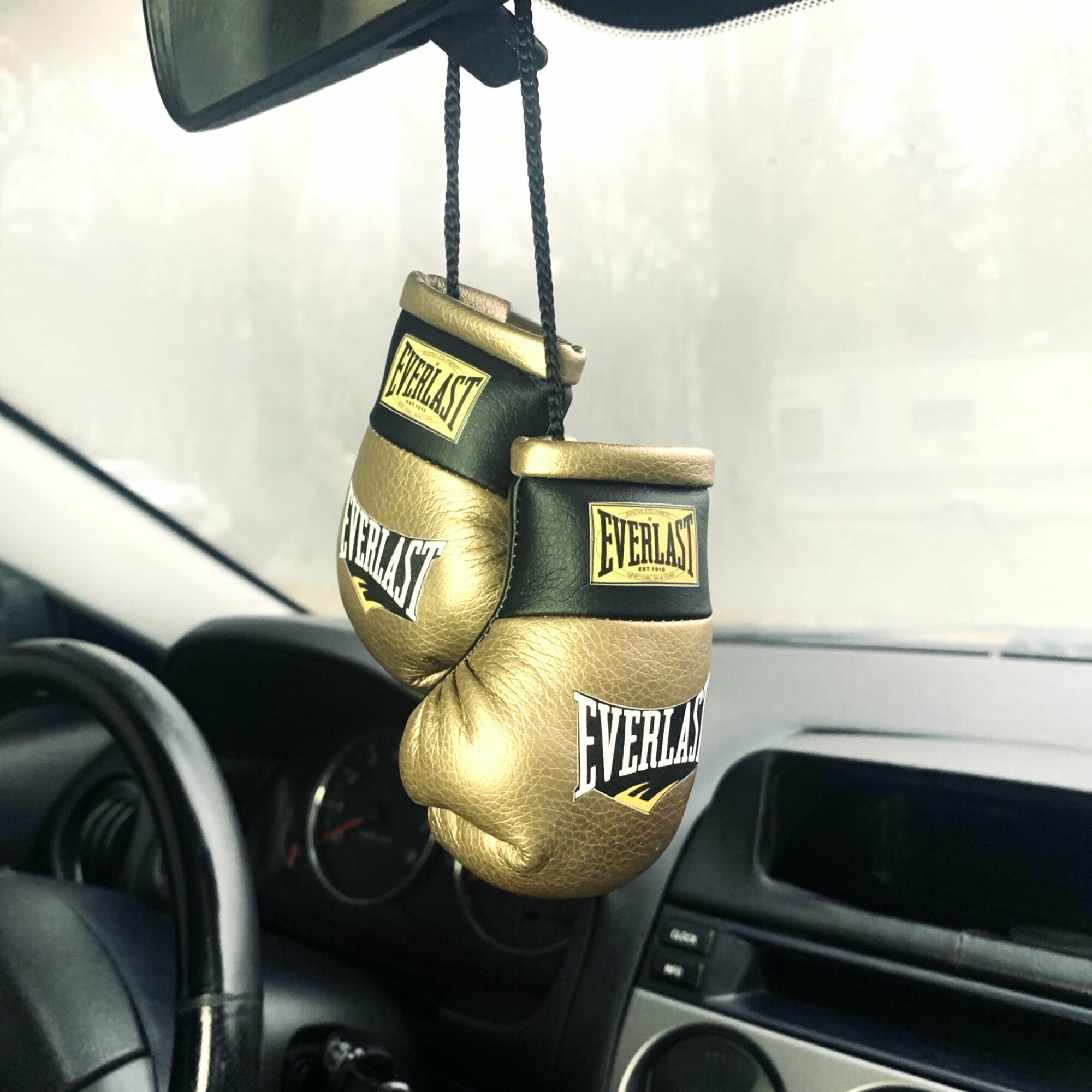 фото Сувенирные боксерские перчатки Everlast/Брелок перчатки/Подвеска на зеркало автомобиля
