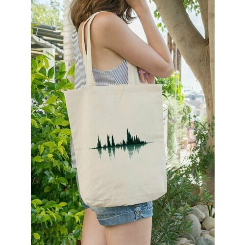 фото Сумка шоппер , фактура плетеная, зеленый kotofoto76