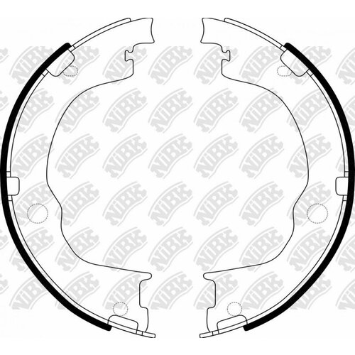 Комплект колодкок стояночного тормоза Nibk FN0667 для Chevrolet Captiva, Equinox; Opel Antara