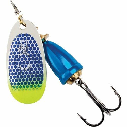 фото Блесна вертушка bluefox bfu3-bsctu, цвет silver-chartreuse-red-flake, 5,5см, 8гр blue fox