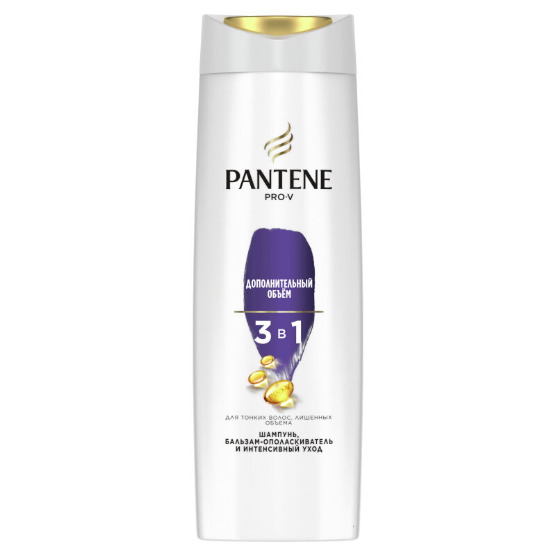 Шампунь 3в1 Pantene Pro-V Дополнительный объем, 360 мл