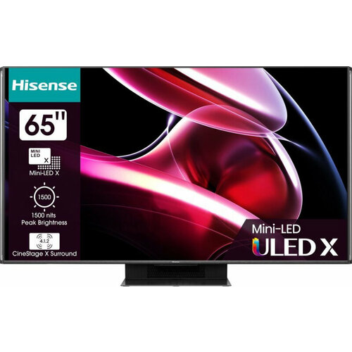 Hisense Телевизор 65 Hisense 65UXKQ, MiniLED ULED, 4K Ultra HD 3840x2160, Smart TV, черный телевизор hisense 43 43a6bg ultra hd 4k smarttv