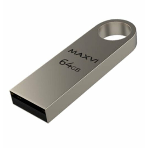 USB флешка MAXVI 64GB MK USB 2.0, серебристый