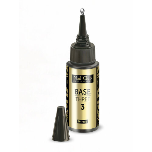 Nail Club professional Базовое покрытие для ногтей BASE THREE 3, 30 мл/1 шт.