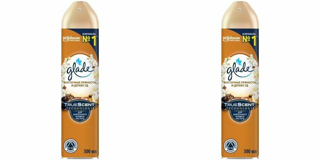 Glade Освежитель воздуха Восточный пряности и дерево 300 мл 2 шт