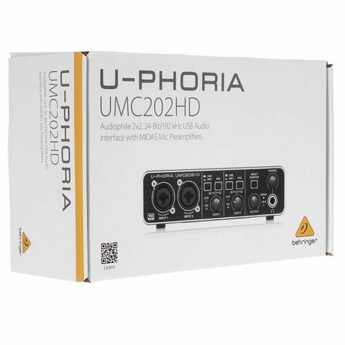 Внешняя звуковая карта BEHRINGER U-PHORIA UMC202HD