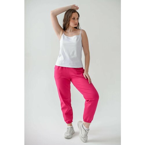 фото Майка оптима трикотаж, размер 54, белый