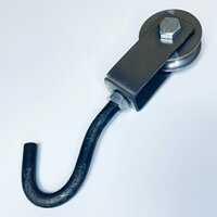 Блок монтажный ф60 с крюком армогиб для подъема грузов до 315 кг с подшипником и канавкой  ...