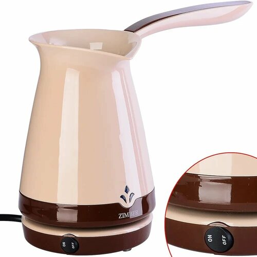 Кофеварка zimber 11347 бежевыйкоричневый 248000₽