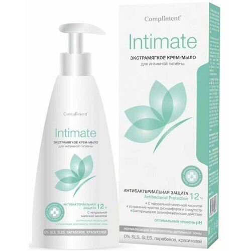 Compliment Крем-мыло для интимной гигиены Intimate, 200 мл