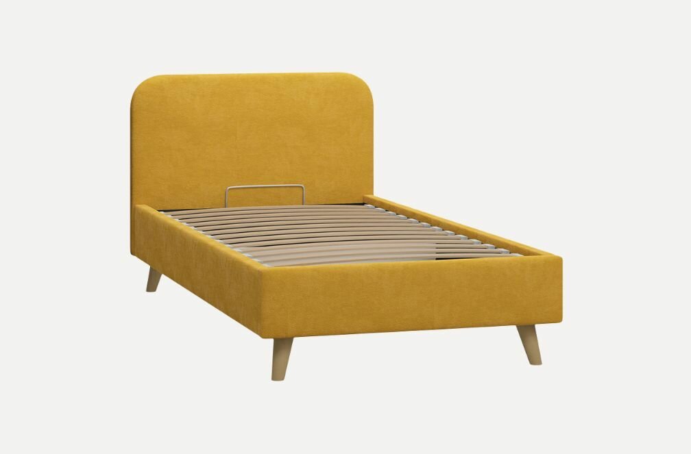 Кровать Лайтси 120 Velvet Yellow