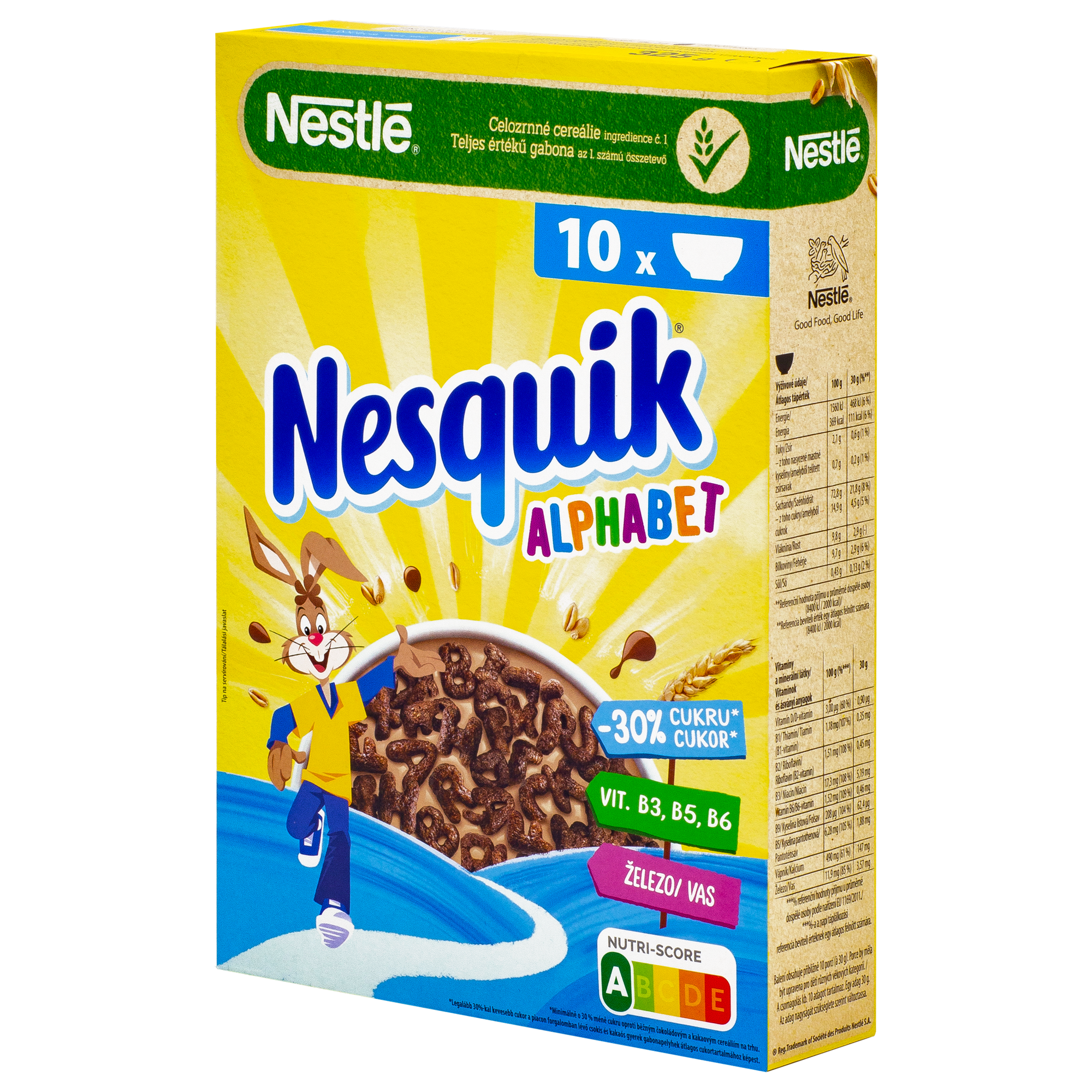 Сухой завтрак Nesquik Алфавит, шоколадный, Польша, 325 г - фотография № 6