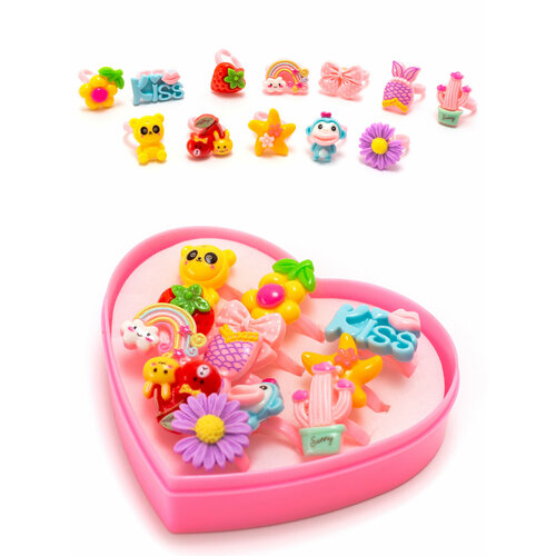 фото Кольцо бим-бом, коралловый