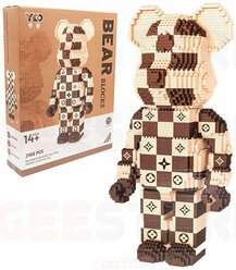 Конструктор Шахматный медведь Bearbrick 3168 деталей / совместим с лего / для детей и взрослых / мишка