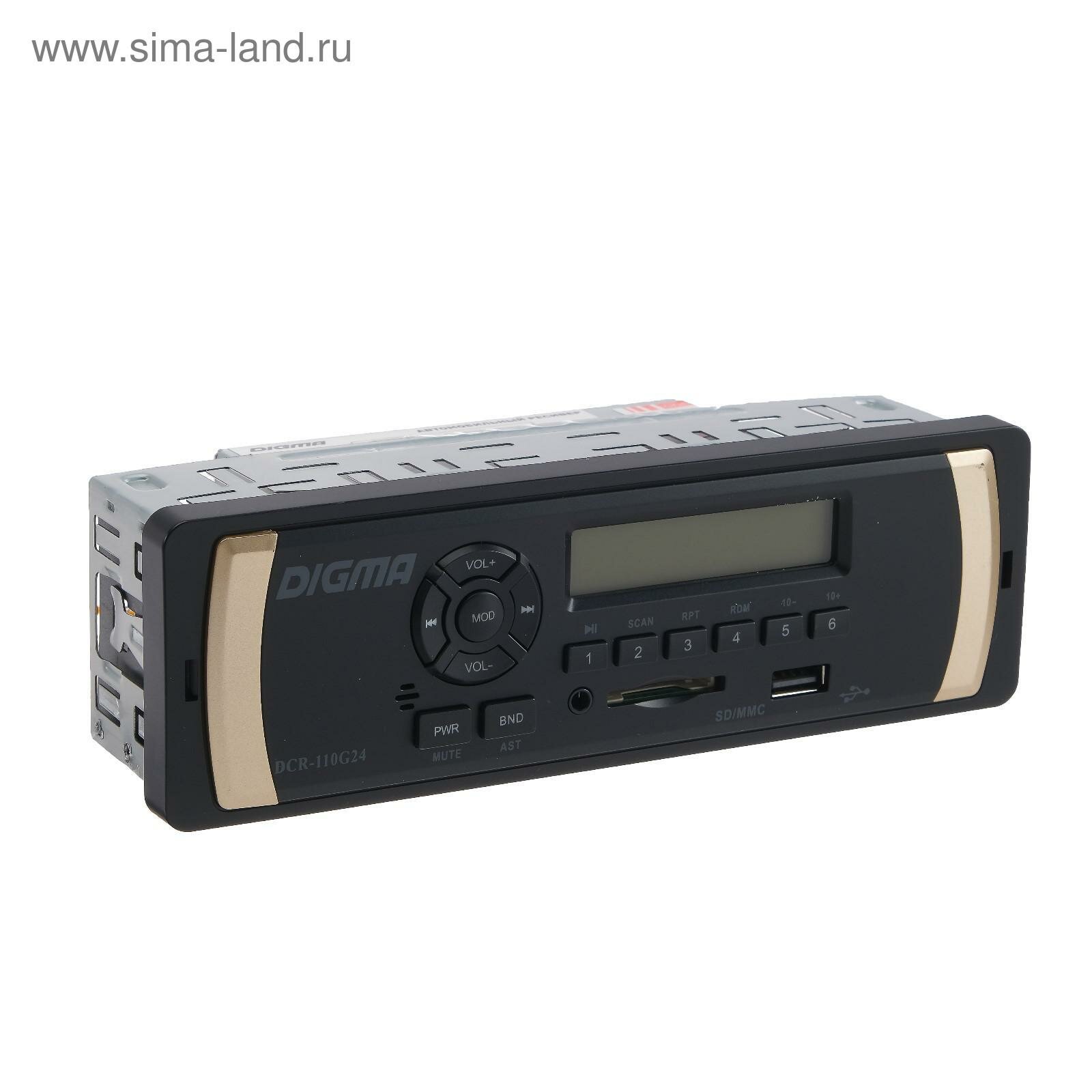 Автомагнитола DIGMA , USB, SD/MMC - фото №20