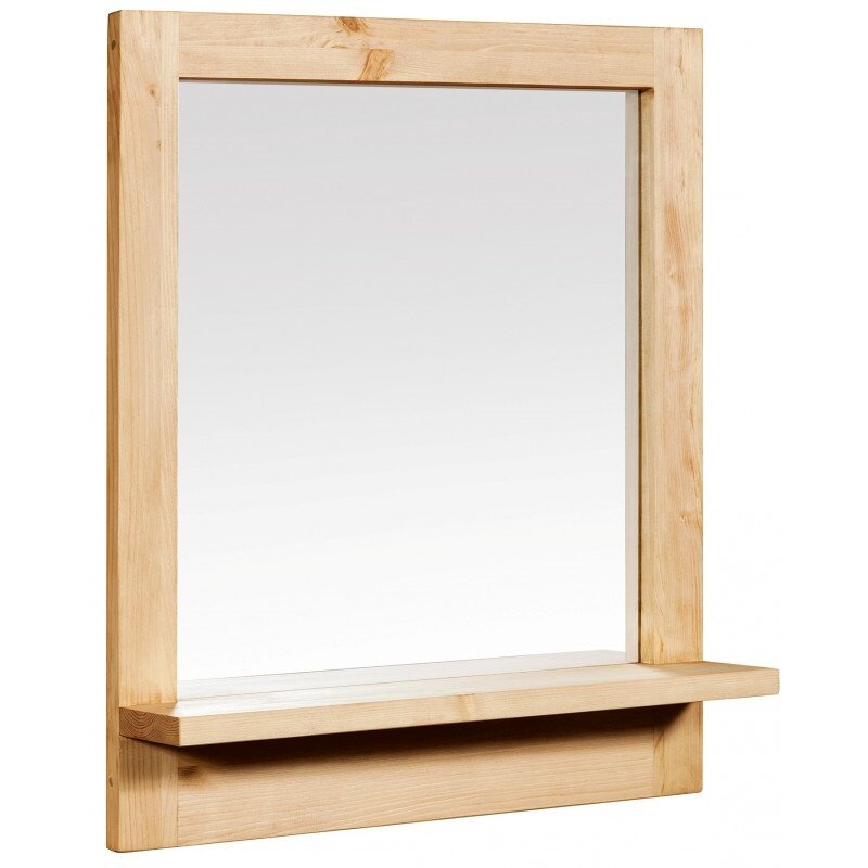 фото Зеркало с полкой среднее Прованс 70х13х70 см KNM7 Старение/Воск