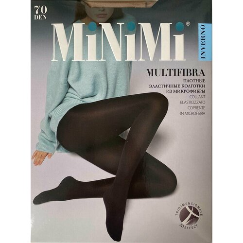 Колготки MiNiMi Multifibra, 70 den, размер 2, бежевый, коричневый