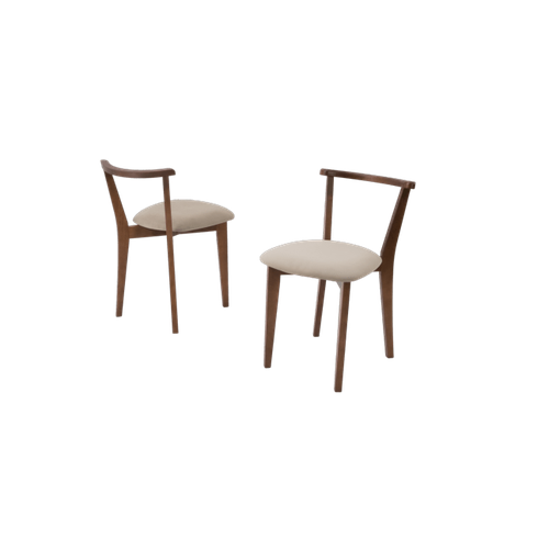 Комплект из 2 cтульев ZiP-mebel Франк Орех/Бежевый