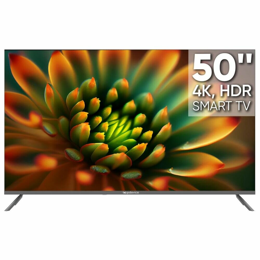 Телевизор 50" Topdevice TDTV50BS06U_ML (4K 3840x2160, SmartTV) серый