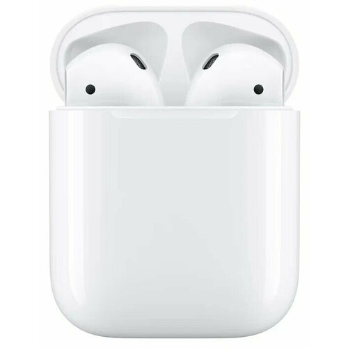 Беспроводные наушники Apple AirPods 2 с зарядным футляром MV7N2, Lightning, белый